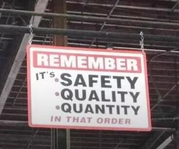 Safety, Quality, Quantity, in that order